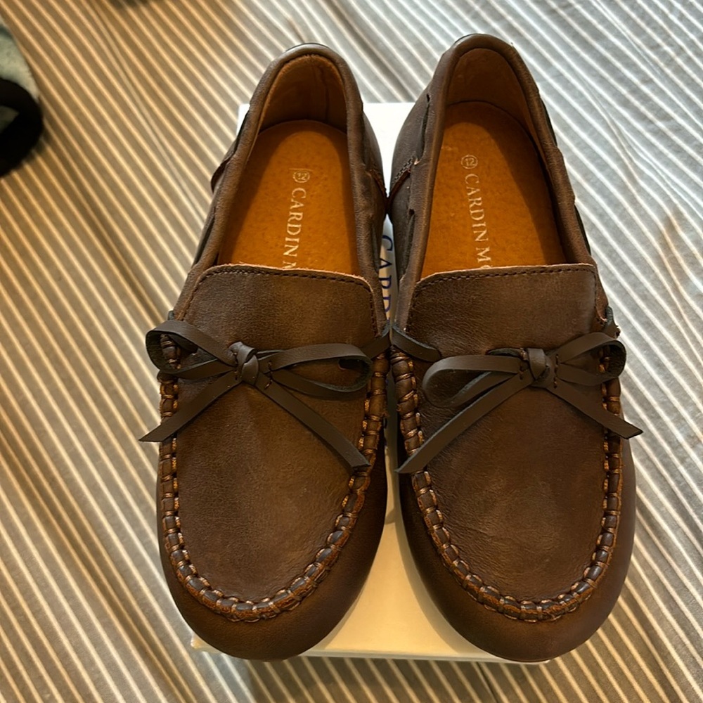 Cardin Mccoy Waxed Leather Loafers